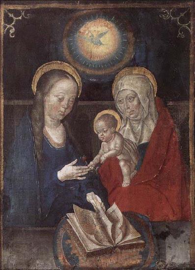 unknow artist Virgin and Child with St Anne